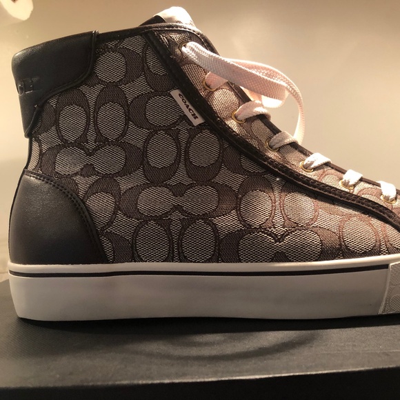 Coach High Top Sneakers new never worn! - Picture 1 of 3